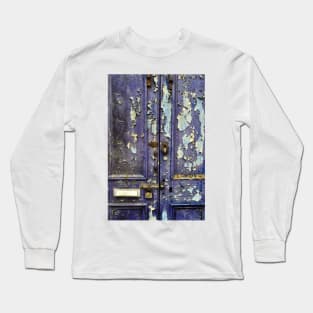 A weather-beaten door in Campbeltown, Kintyre, Scotland Long Sleeve T-Shirt